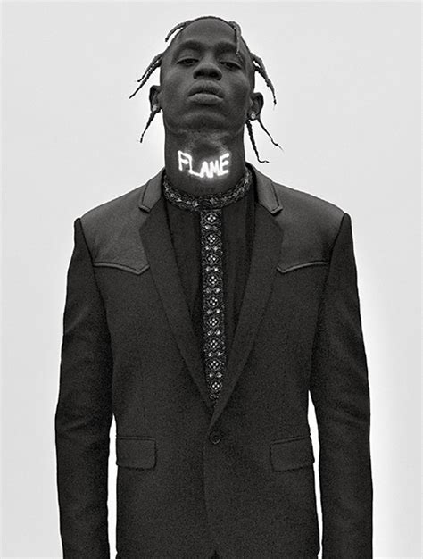 Travis Scott Wears YSL on L’Uomo Vogue's February 2019 Issue 